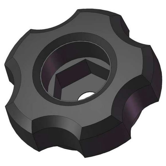 Star Knob,3/8-16 Thread Size,0.625L,Thru Tap,Steel Star Knob,3/8-16 Thread Size,0.625L,Thru Tap,Steel